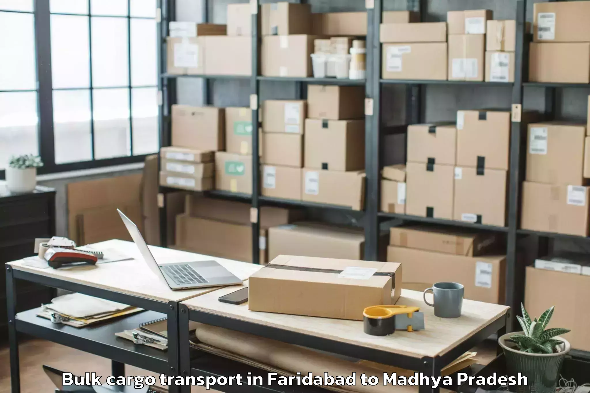 Easy Faridabad to Shivpuri Bulk Cargo Transport Booking